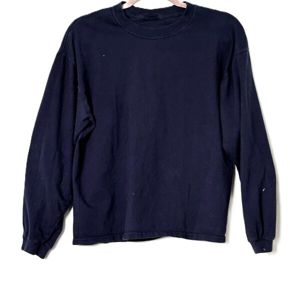 Tops - Navy Blue Long Sleeve Women's Tee Shirt Size Medium